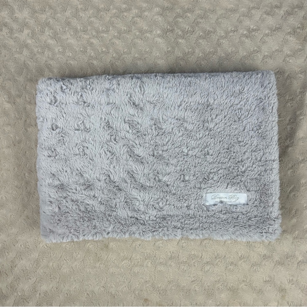 RN 119741 Dream Big Little One Baby Blanket Gray Plush Soft Swirl